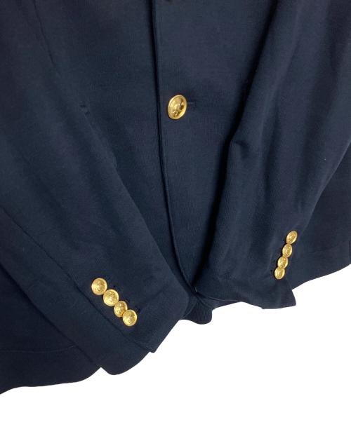 POLO RALPH LAUREN（ポロ・ラルフローレン）POLO RALPH LAUREN (ポロ・ラルフローレン) ニットコットンブレザー ネイビー サイズ:８の古着・服飾アイテム