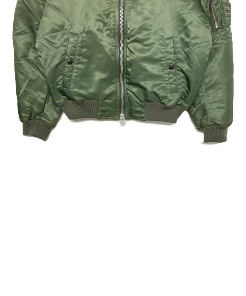 HIDEOUT（HIDEOUT）HIDEOUT (HIDEOUT) ホノルル　GODWIND　刺繍MA-1ジャケット グリーン サイズ:Mの古着・服飾アイテム