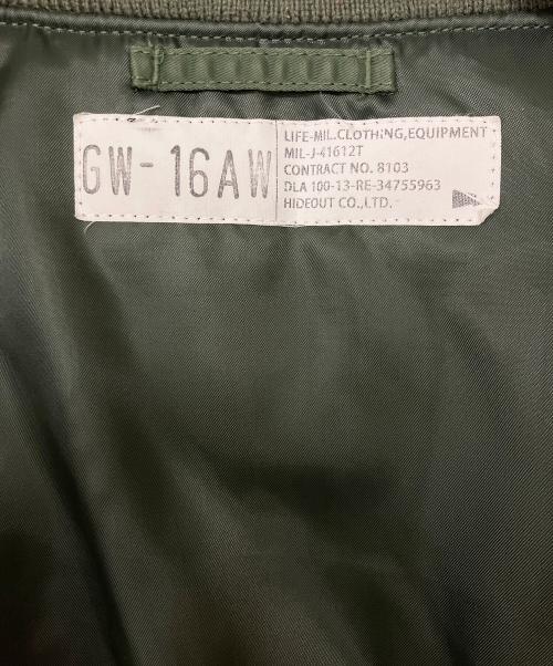 HIDEOUT（HIDEOUT）HIDEOUT (HIDEOUT) ホノルル　GODWIND　刺繍MA-1ジャケット グリーン サイズ:Mの古着・服飾アイテム