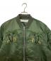 HIDEOUT (HIDEOUT) ホノルル　GODWIND　刺繍MA-1ジャケット グリーン サイズ:M：35000円