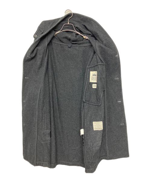 フィッシャーマンズウールコート（フィッシャーマンズウールコート）フィッシャーマンズウールコート (フィッシャーマンズウールコート) フィッシャーマンズウールコート ブラック サイズ:38の古着・服飾アイテム