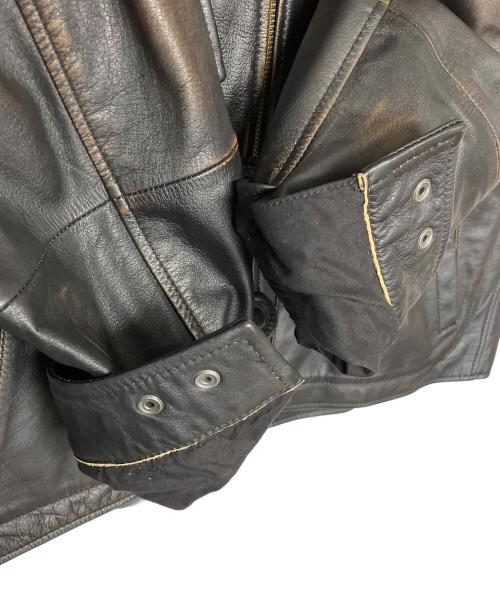 CCU（シーシーユー）CCU (シーシーユー) レザーブルゾン ブラック サイズ:２の古着・服飾アイテム