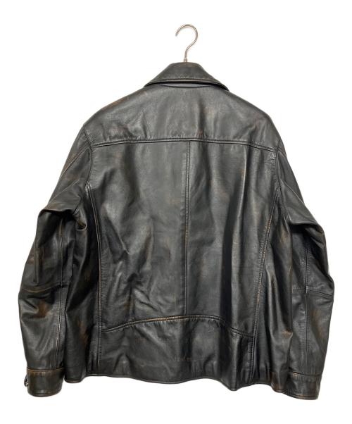 CCU（シーシーユー）CCU (シーシーユー) レザーブルゾン ブラック サイズ:２の古着・服飾アイテム