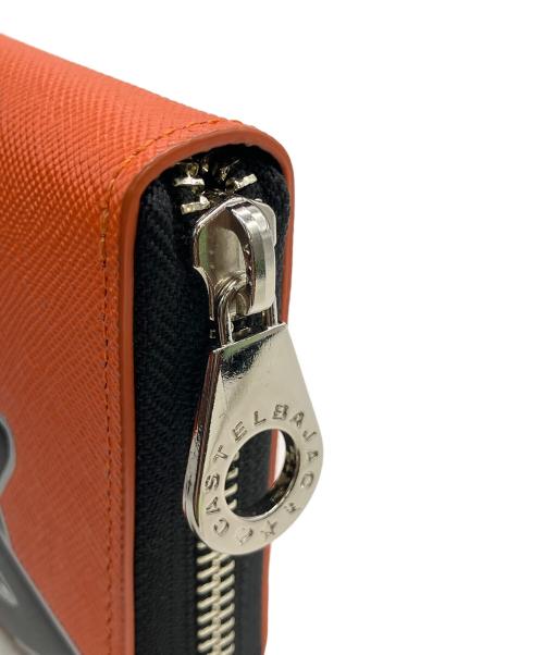 CASTELBAJAC（カステルバジャック）CASTELBAJAC (カステルバジャック) 長財布 オレンジの古着・服飾アイテム