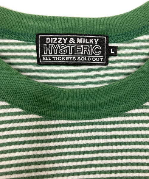 Hysteric Glamour（ヒステリックグラマー）Hysteric Glamour (ヒステリックグラマー) 半袖カットソー グリーン サイズ:Lの古着・服飾アイテム