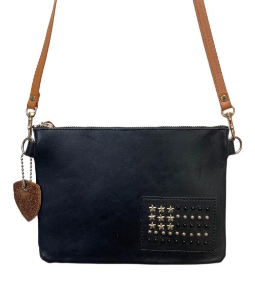 Hollywood Trading Company（ハリウッドトレーディングカンパニー）Hollywood Trading Company (ハリウッドトレーディングカンパニー) ショルダーバッグ ブラックの古着・服飾アイテム