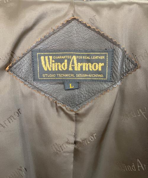 WILD ARMOR（ワイルドアーマー）WILD ARMOR (ワイルドアーマー) レザージャケット ブラウン サイズ:Lの古着・服飾アイテム