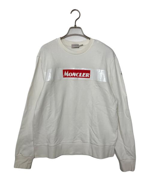 MONCLER（モンクレール）MONCLER (モンクレール) 長袖カットソー ホワイト サイズ:Lの古着・服飾アイテム