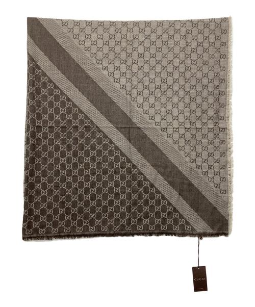 GUCCI（グッチ）GUCCI (グッチ) マフラー ブラウンの古着・服飾アイテム