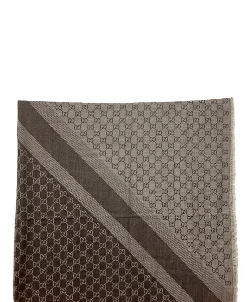 GUCCI（グッチ）GUCCI (グッチ) マフラー ブラウンの古着・服飾アイテム