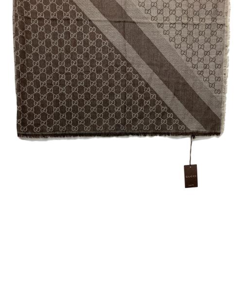 GUCCI（グッチ）GUCCI (グッチ) マフラー ブラウンの古着・服飾アイテム