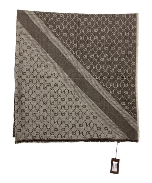 GUCCI（グッチ）GUCCI (グッチ) マフラー ブラウンの古着・服飾アイテム