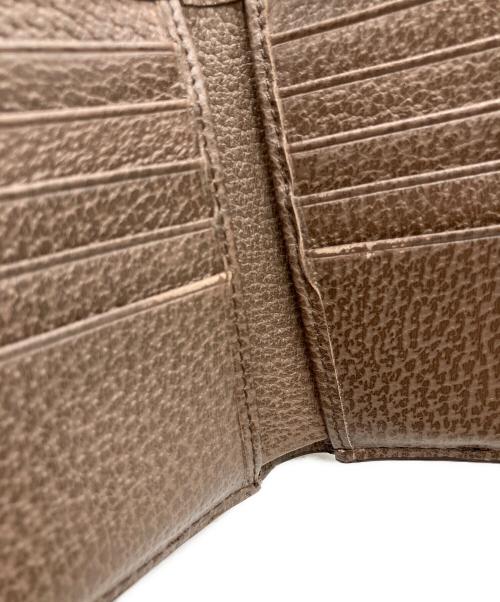 GUCCI（グッチ）GUCCI (グッチ) GGスプリーム　2つ折り財布 ベージュの古着・服飾アイテム