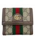 GUCCI（グッチ）の古着「GGスプリーム　2つ折り財布」｜ベージュ