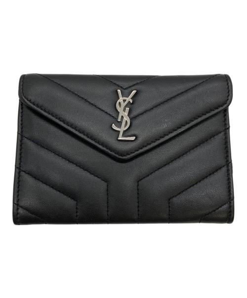 Yves Saint Laurent（イヴサンローラン）Yves Saint Laurent (イヴサンローラン) GUE504668・1010　カードケース ブラックの古着・服飾アイテム
