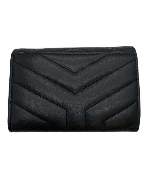 Yves Saint Laurent（イヴサンローラン）Yves Saint Laurent (イヴサンローラン) GUE504668・1010　カードケース ブラックの古着・服飾アイテム