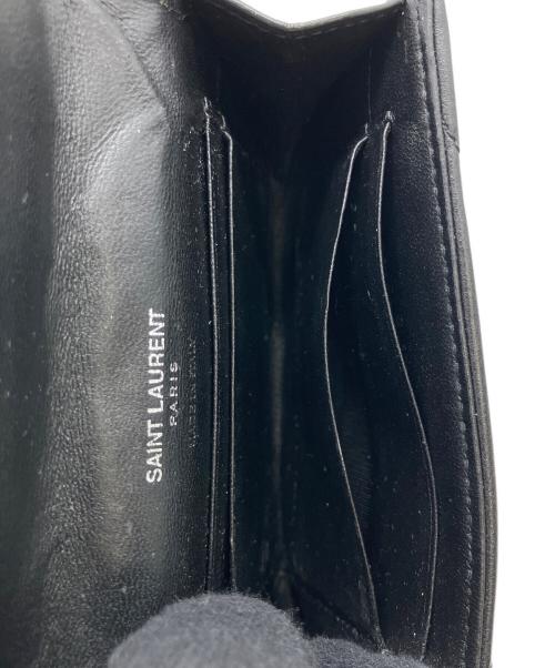 Yves Saint Laurent（イヴサンローラン）Yves Saint Laurent (イヴサンローラン) GUE504668・1010　カードケース ブラックの古着・服飾アイテム