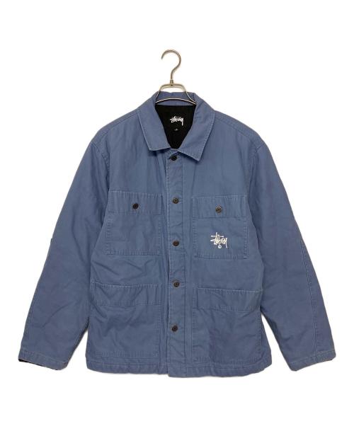 stussy（ステューシー）stussy (ステューシー) Quilted Chore JACKET　ワークジャケット ブルー サイズ:Mの古着・服飾アイテム