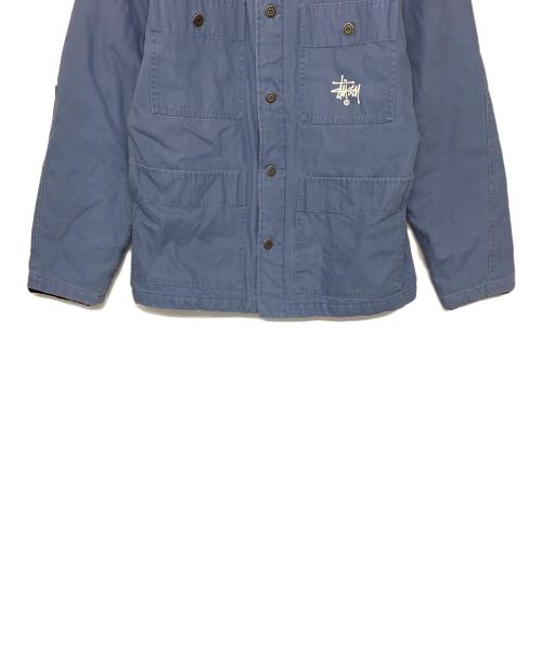 stussy（ステューシー）stussy (ステューシー) Quilted Chore JACKET　ワークジャケット ブルー サイズ:Mの古着・服飾アイテム