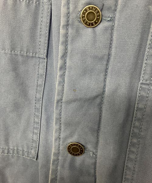 stussy（ステューシー）stussy (ステューシー) Quilted Chore JACKET　ワークジャケット ブルー サイズ:Mの古着・服飾アイテム