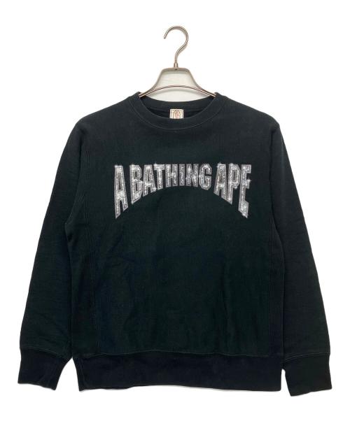 A BATHING APE（ア ベイシング エイプ）A BATHING APE (ア ベイシング エイプ) スウェット ブラック サイズ:Sの古着・服飾アイテム