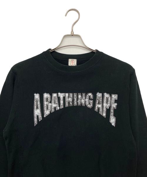 A BATHING APE（ア ベイシング エイプ）A BATHING APE (ア ベイシング エイプ) スウェット ブラック サイズ:Sの古着・服飾アイテム