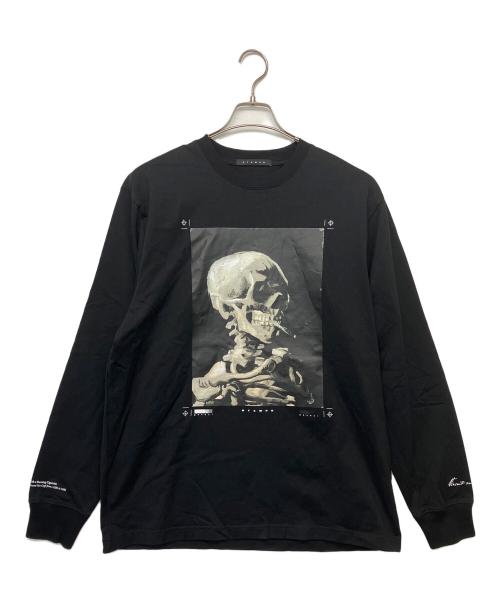 STAMPD（スタンプド）STAMPD (スタンプド) SKELTON LS RELAXED TEE　プリントTシャツ ブラック サイズ:Lの古着・服飾アイテム