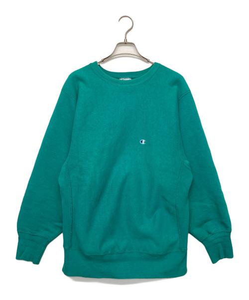 Champion REVERSE WEAVE（チャンピオン リバース ウィーブ）Champion REVERSE WEAVE (チャンピオン リバース ウィーブ) プルオーバースウェット グリーン サイズ:Lの古着・服飾アイテム