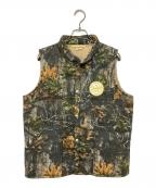 TENDERLOINテンダーロイン）の古着「リアルツリー柄　中綿ベスト」｜グレー