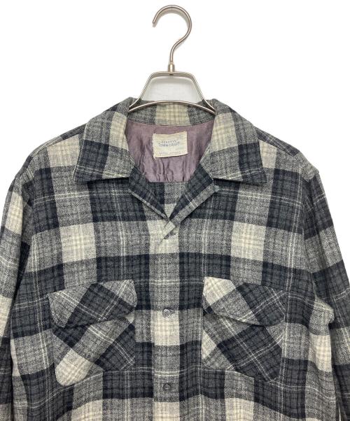 TOWN CRAFT（タウンクラフト）TOWN CRAFT (タウンクラフト) 長袖シャツ　50‐60s ブラック サイズ:Mの古着・服飾アイテム