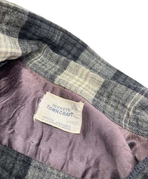 TOWN CRAFT（タウンクラフト）TOWN CRAFT (タウンクラフト) 長袖シャツ　50‐60s ブラック サイズ:Mの古着・服飾アイテム