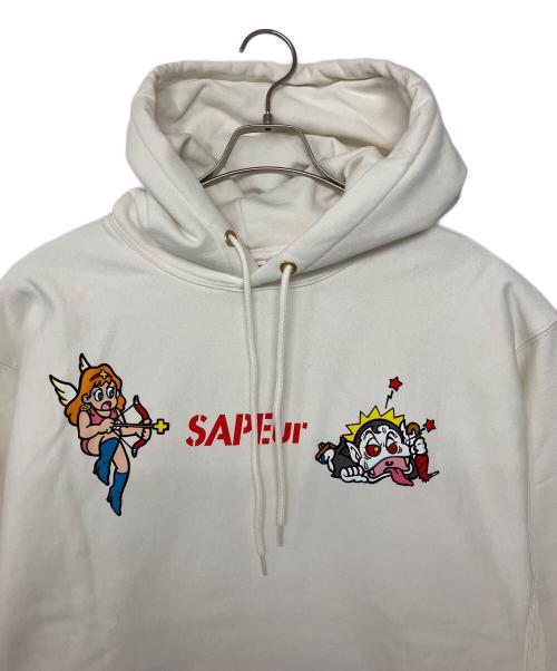 SAPEur（サプール）SAPEur (サプール) プルオーバーパーカー ホワイト サイズ:XL 未使用品の古着・服飾アイテム