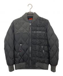 DIESEL（ディーゼル）の古着「ニット切替ダウンジャケット」｜ブラック