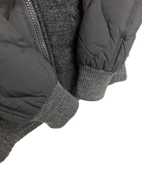 DIESEL（ディーゼル）DIESEL (ディーゼル) ニット切替ダウンジャケット ブラック サイズ:XSの古着・服飾アイテム