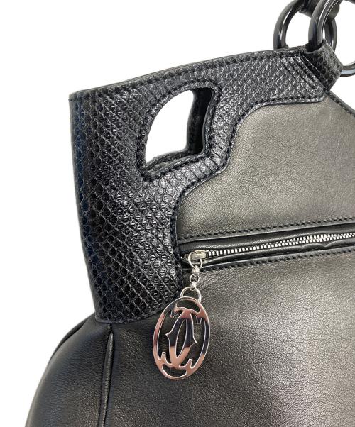 Cartier（カルティエ）Cartier (カルティエ) マルチェロ　ハンドバッグ ブラックの古着・服飾アイテム