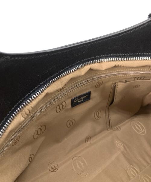 Cartier（カルティエ）Cartier (カルティエ) マルチェロ　ハンドバッグ ブラックの古着・服飾アイテム