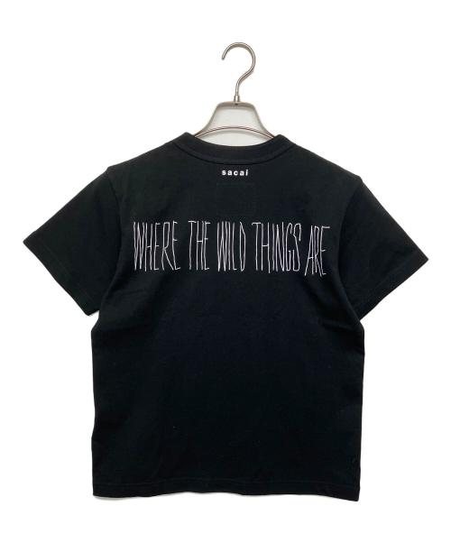 sacai（サカイ）sacai (サカイ) 半袖Tシャツ ブラックの古着・服飾アイテム