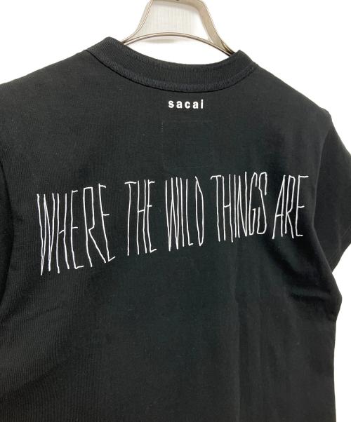 sacai（サカイ）sacai (サカイ) 半袖Tシャツ ブラックの古着・服飾アイテム