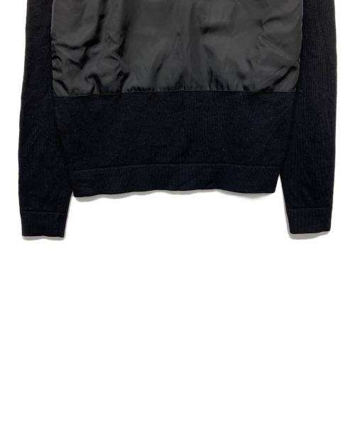 PRADA（プラダ）PRADA (プラダ) SMM909 S182　切替ニット ブラック サイズ:44の古着・服飾アイテム
