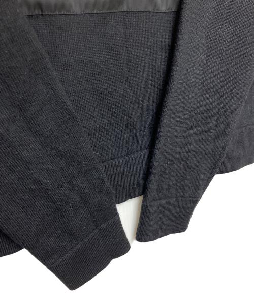 PRADA（プラダ）PRADA (プラダ) SMM909 S182　切替ニット ブラック サイズ:44の古着・服飾アイテム