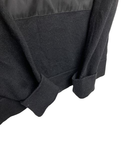 PRADA（プラダ）PRADA (プラダ) SMM909 S182　切替ニット ブラック サイズ:44の古着・服飾アイテム