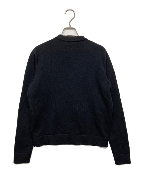 PRADA（プラダ）PRADA (プラダ) SMM909 S182　切替ニット ブラック サイズ:44の古着・服飾アイテム