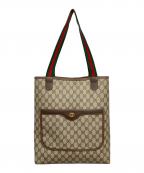 GUCCIグッチ）の古着「OLD GUCCI トートバッグ」｜ブラウン