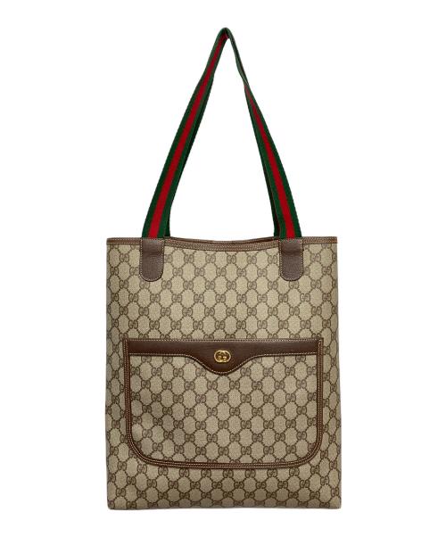 GUCCI（グッチ）GUCCI (グッチ) OLD GUCCI トートバッグ ブラウンの古着・服飾アイテム