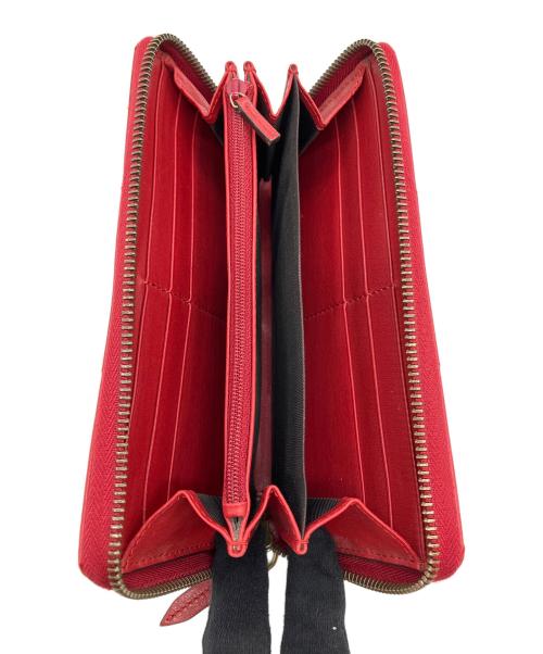 GUCCI（グッチ）GUCCI (グッチ) GGマーモント 長財布 レッドの古着・服飾アイテム