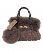 MONTEROSAモンテローザ）の古着「ムートンバッグ」｜パープル