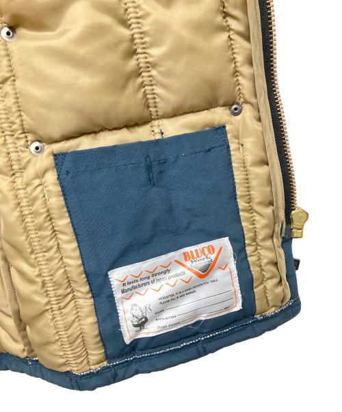 BLUCO WORK GARMENT（ブルコ ワーク ガーメント）BLUCO WORK GARMENT (ブルコ ワーク ガーメント) 中綿ジャケット ブルー サイズ:Sの古着・服飾アイテム