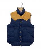 RockyMountainFeatherBedロッキーマウンテンフェザーベッド）の古着「ダウンベスト」｜ネイビー