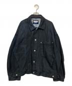 MAISON SPECIALメゾンスペシャル）の古着「Three-Dimensional Prime-Over Cutting Denim Jacket」｜ブラック
