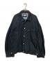 MAISON SPECIAL（メゾンスペシャル）の古着「Three-Dimensional Prime-Over Cutting Denim Jacket」｜ブラック
